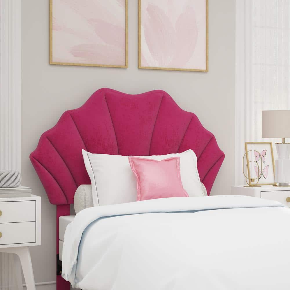 Elina Upholstered Twin Headboard, Pink, by Hillsdale Living Essentials