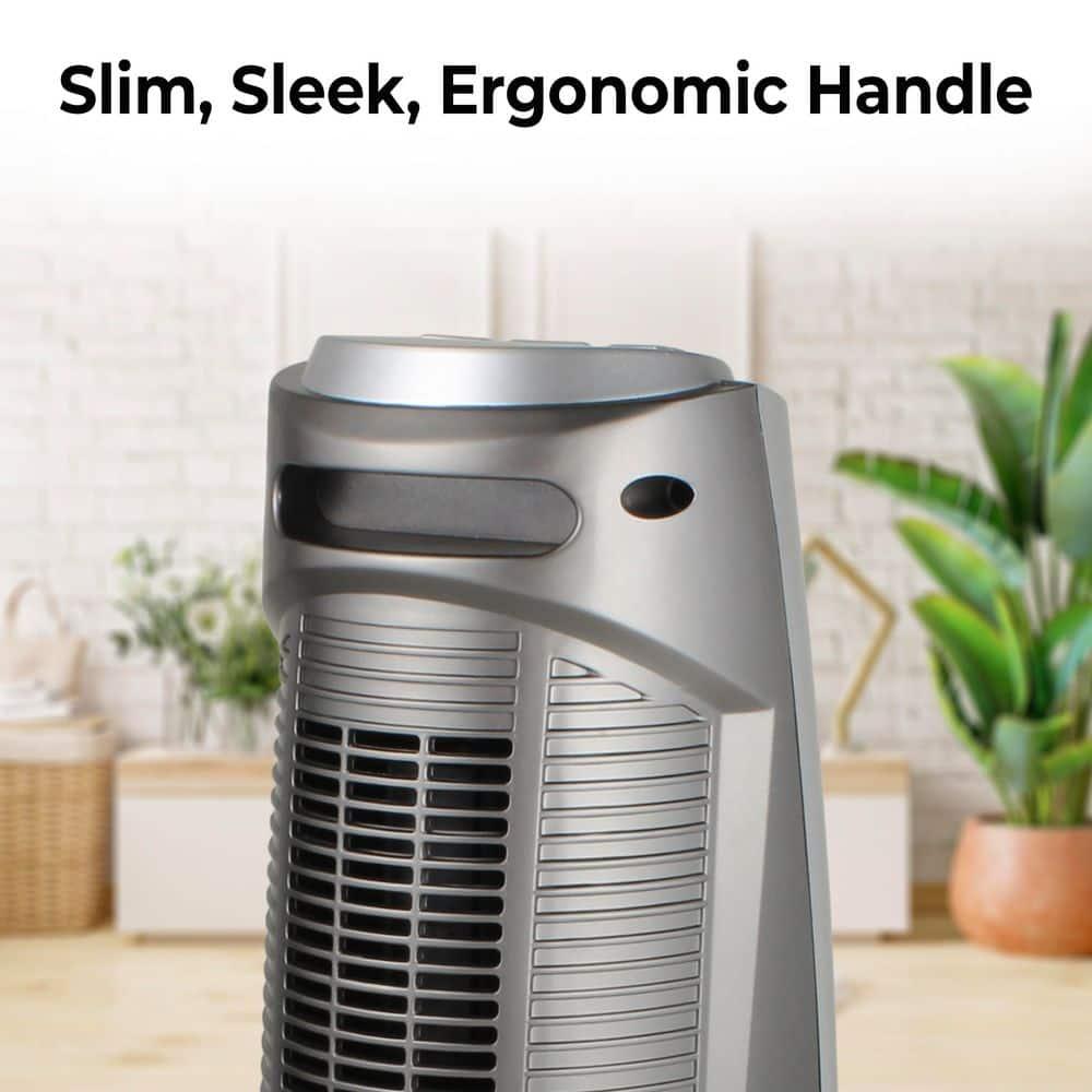 Comfort Zone Portable 1500W Ceramic Oscillating Digital Tower Space Heater
