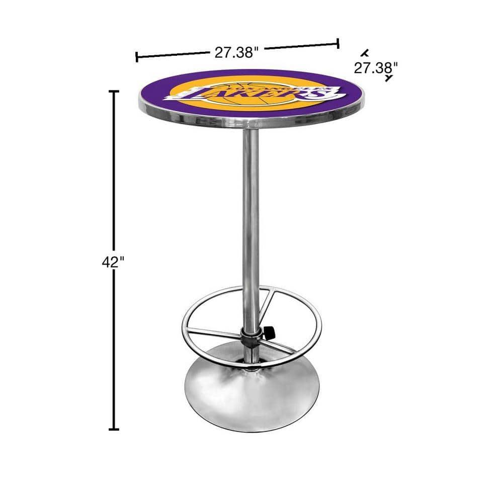 Trademark Global Round Metal Base Dining Table