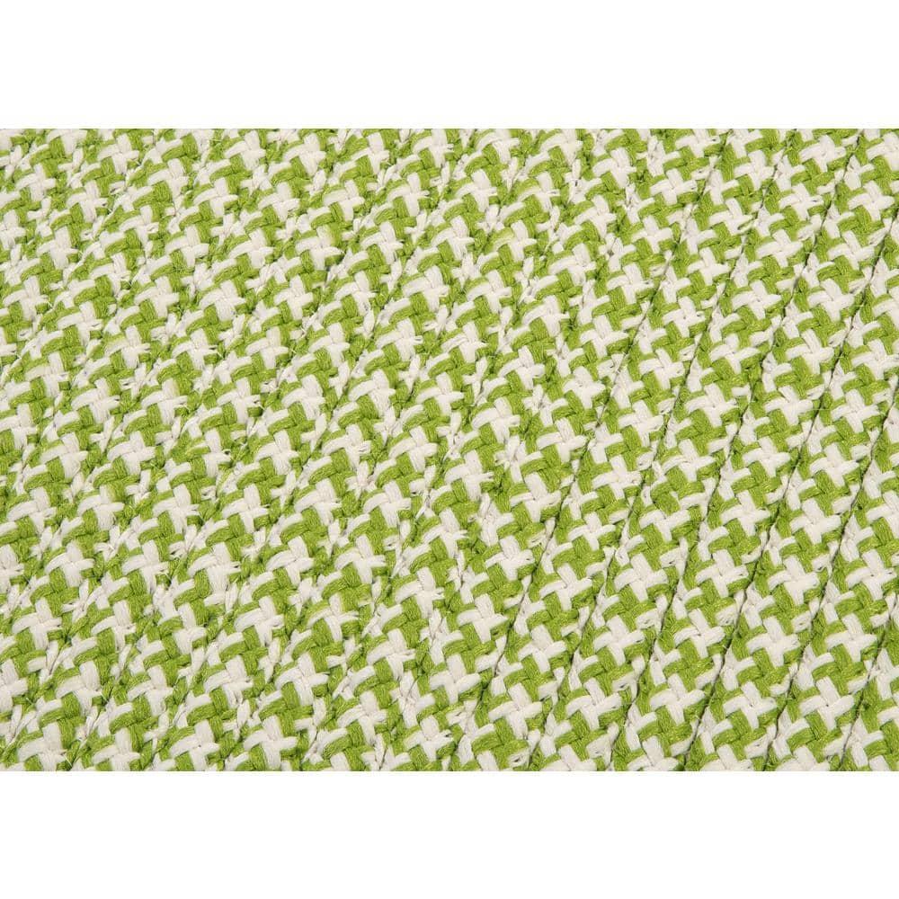 Sadie Lime  Doormat 2 ft. x 4 ft. Indoor/Outdoor Patio Braided Area Rug