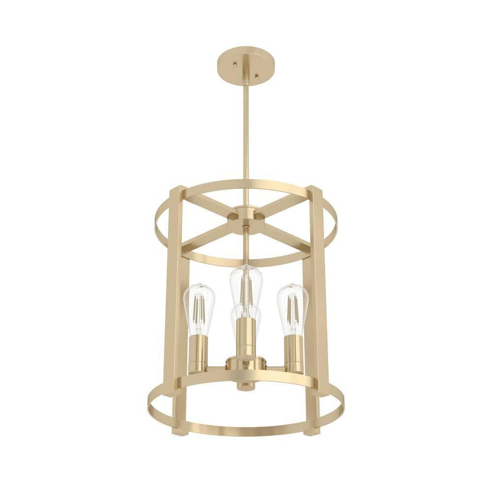 Hunter Fan 4 Modern Alturas Gold Cage Chandeliers