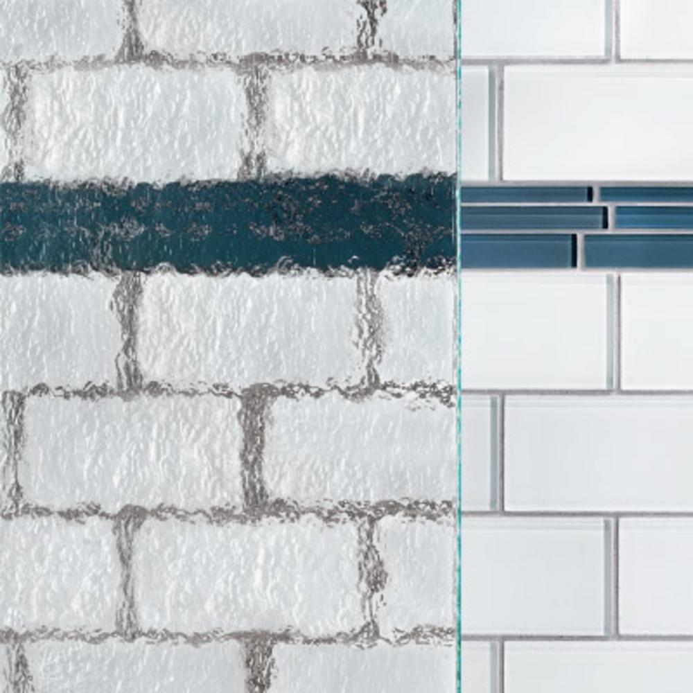 Deluxe 44" W x 68" H Frameless Shower Door