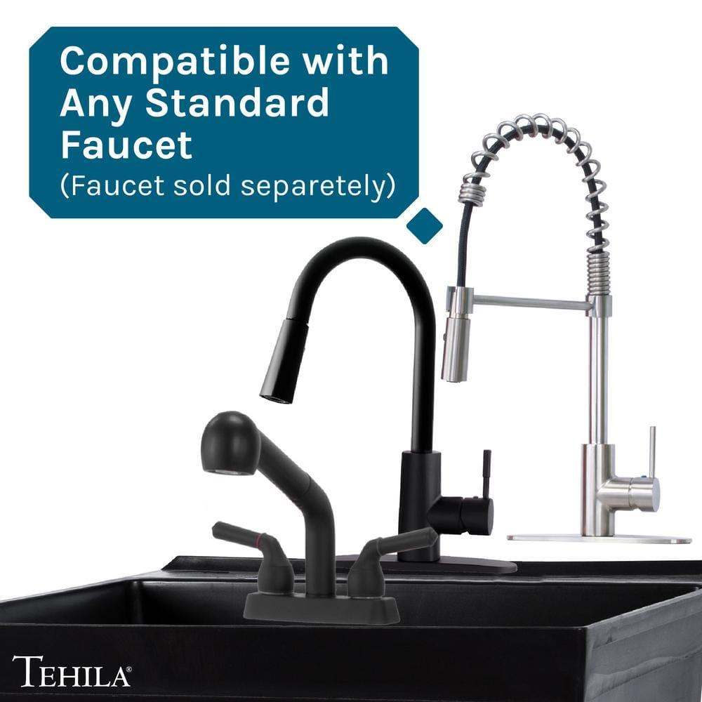 Utility-Sink 040 US3502BLK 23" L x 24" W Wall Mount Laundry Sink
