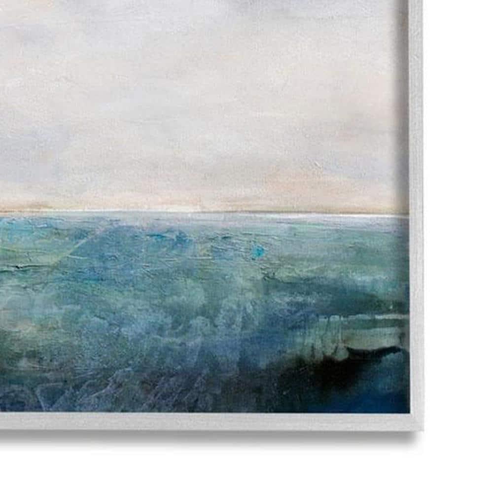 Stupell Industries Abstract Ocean Horizon Line Nautical Water Cloudy Sky, 16 x 20,Design by Karen Hale