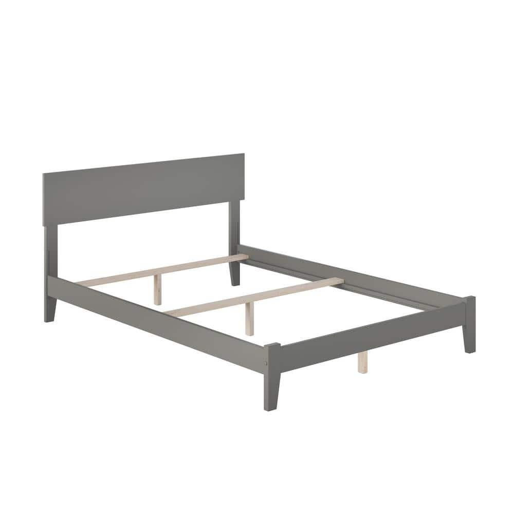 AFI Furnishings Orlando Full Traditional Bed with Open Footboard and Turbo Charger in Grey