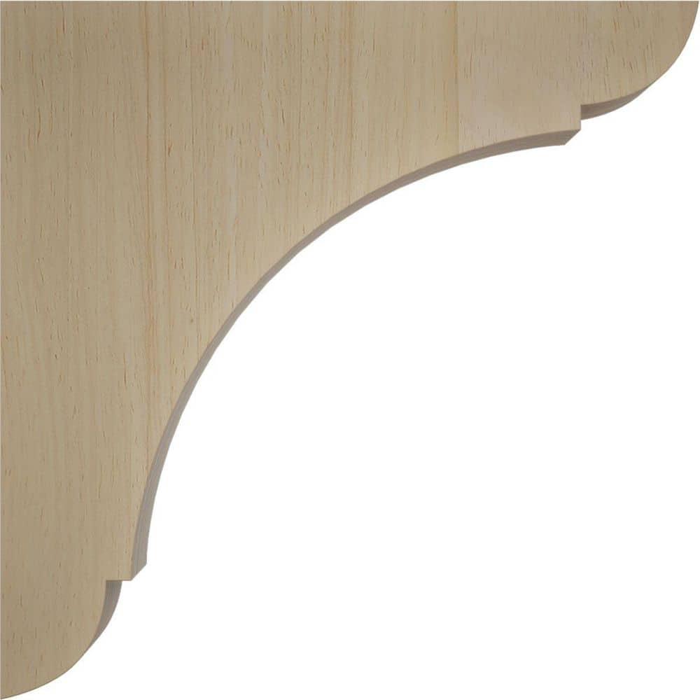 Ekena Millwork Olympic 6'' H x 1.75'' W x 6'' D Solid Wood Standard Bracket