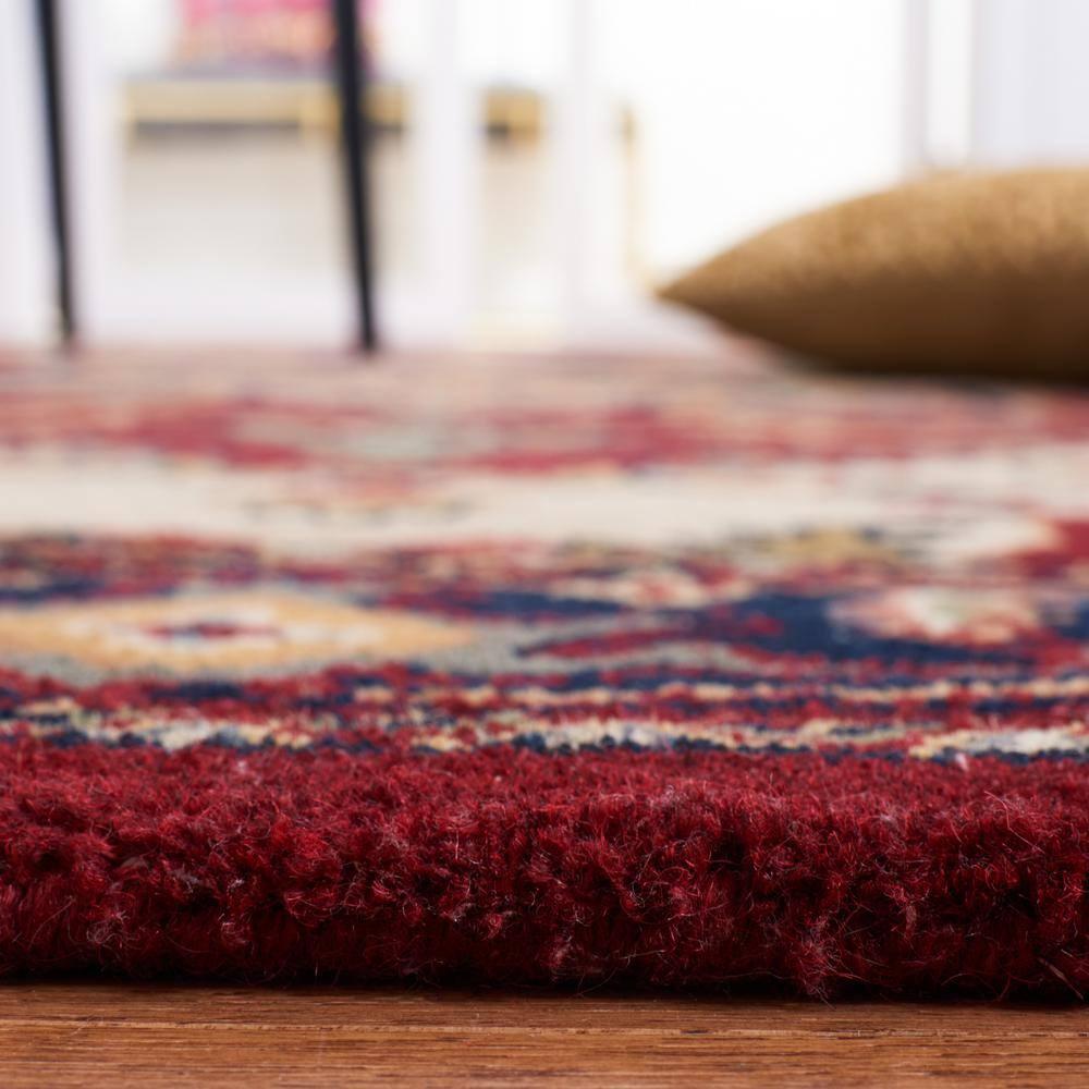 SAFAVIEH Heritage York Traditional Wool Runner Rug, Red, 2'3" x 14'