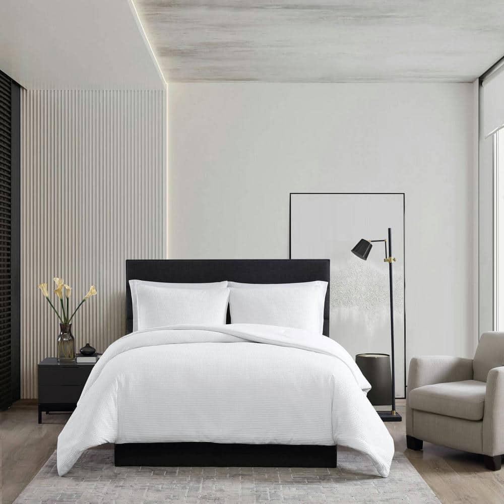 Vera Wang Vera Wang Waffle Pique Solid Cotton Comforter Set