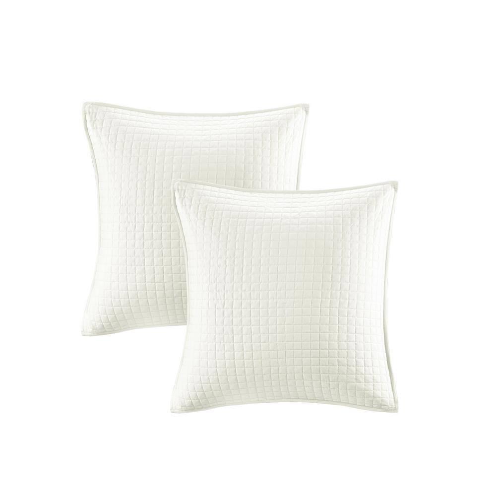 Intelligent Design Brooklyn Cotton Jacquard Comforter Set with Euro Shams and Throw Pillows