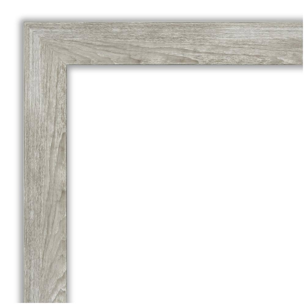 22" x 26" Dove Graywash Framed Bathroom Vanity Wall Mirror - Amanti Art: Modern, Beveled, Wood Frame