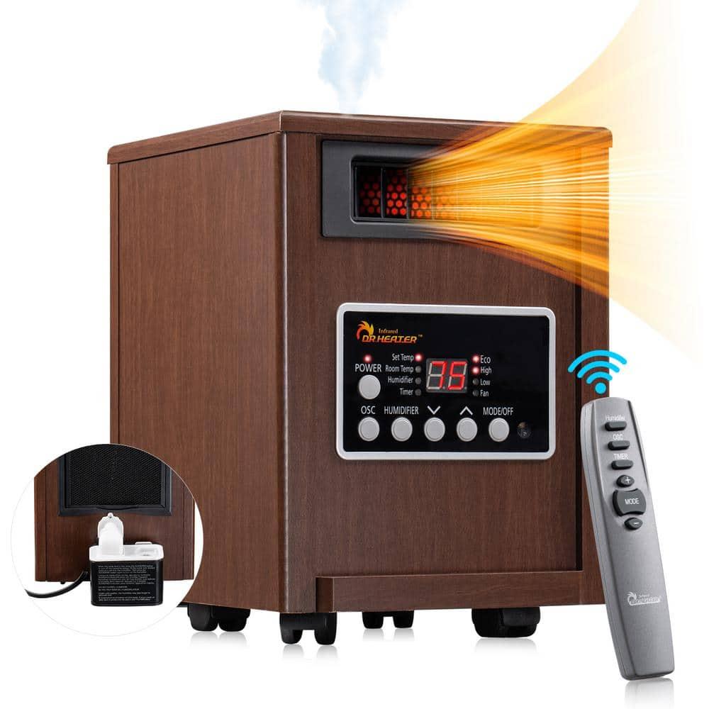 Dr. Infrared Heater DR. INFRARED HEATER DR-998W 1500W, Advanced Humidifier and Oscillation Fan and Remote Control, Dual Heating System