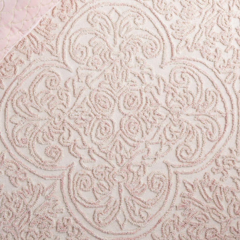 Martha Stewart Trace - MSR3511 - Indoor Hand Tufted Area Rugs - Ivory/Pink - 6'x9'
