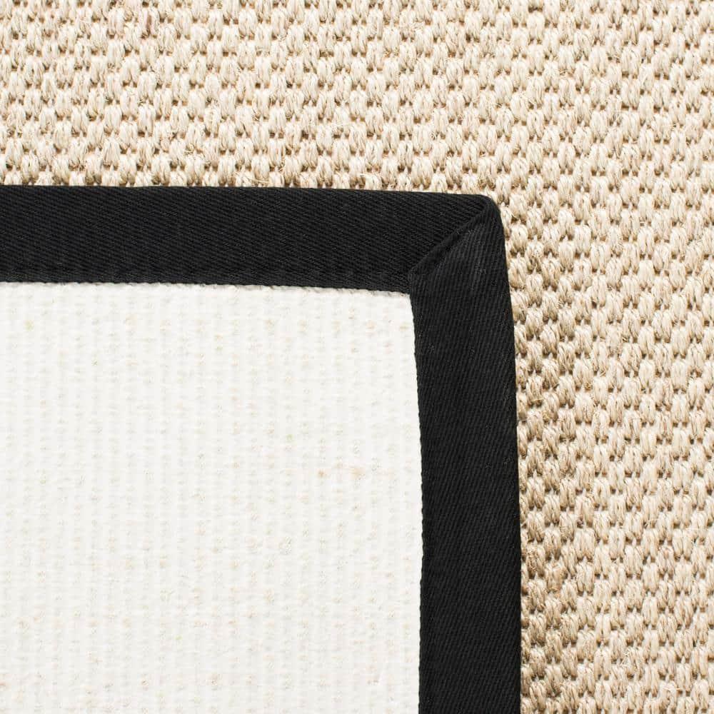 Natural Fiber NF115 Power Loomed Indoor Area Rug - Natural/Black - 8'x10' - Safavieh