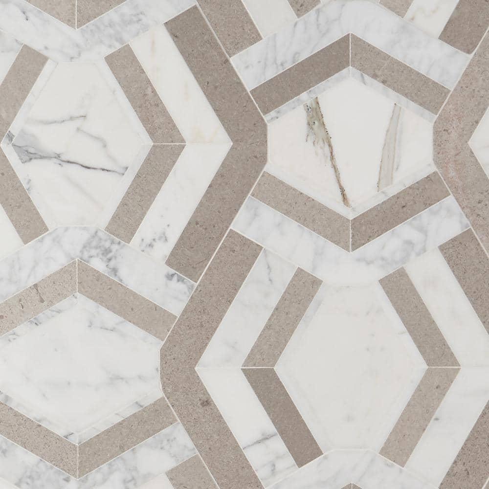 Bond Tile Tenor Marble Random Mosaic Wall & Floor Tile