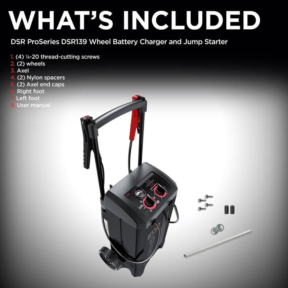Schumacher Electric DSR139 225/50/25/10 Amps 6/12 Volts Manual Wheel Battery Charger