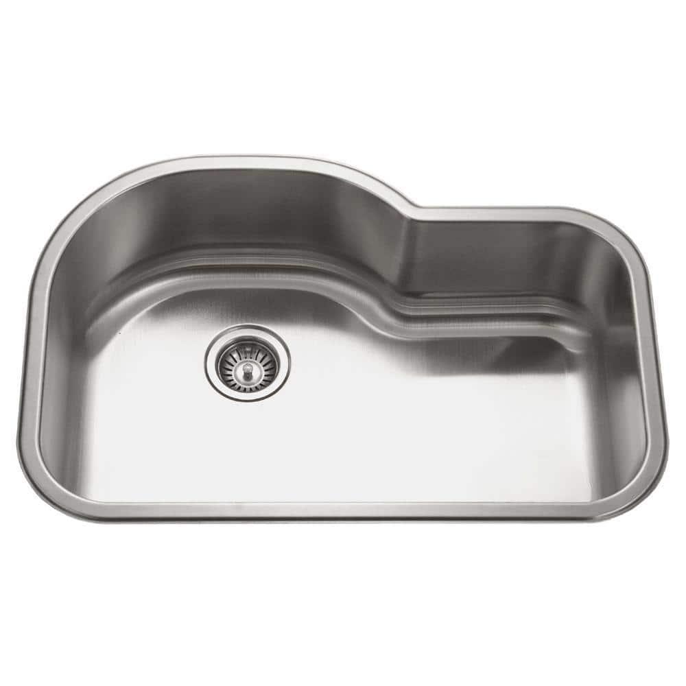 Medallion Designer 31.5'' L Undermount Single Bowl Stainless Steel Kitchen Sink