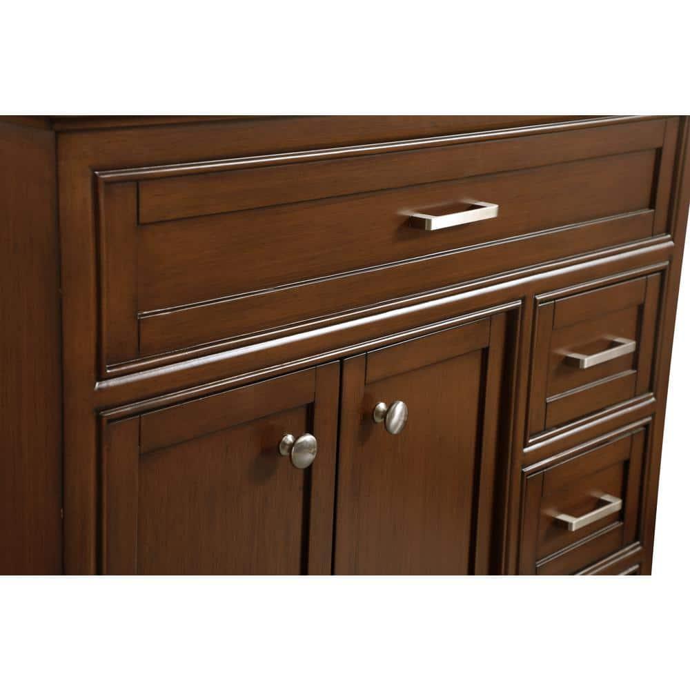 Hermes 36'' Single Bathroom Vanity with Marble Top