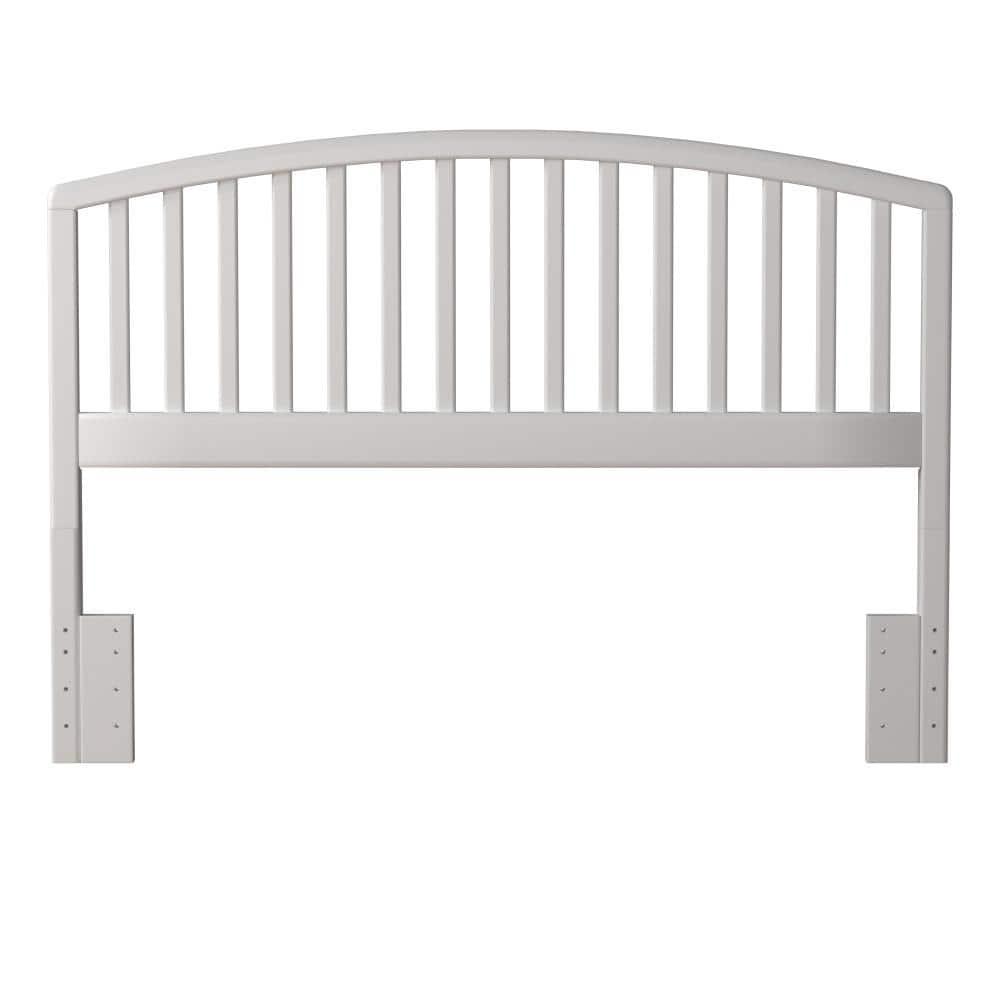 Carolina White Wood Full/Queen Headboard with Arched Design