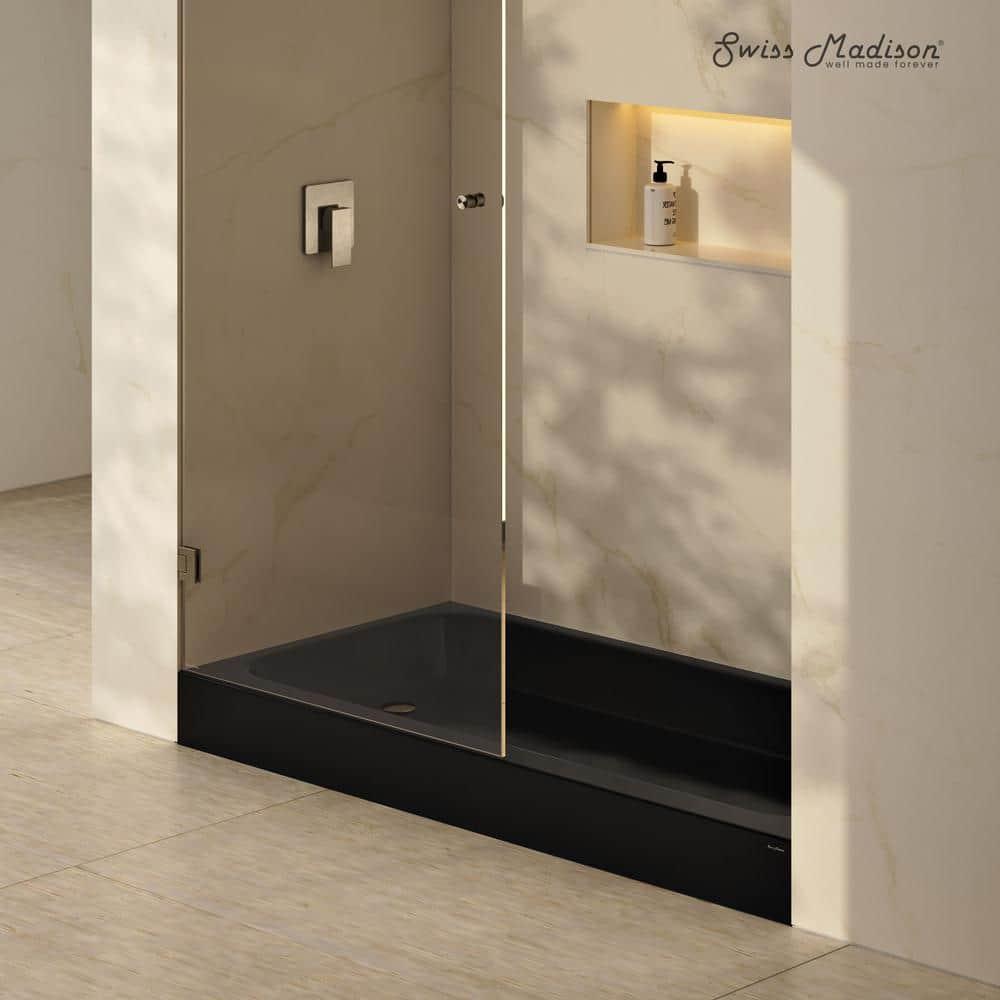 Voltaire 60 X 30 Shower Pan Base With Left Drain In Glossy
