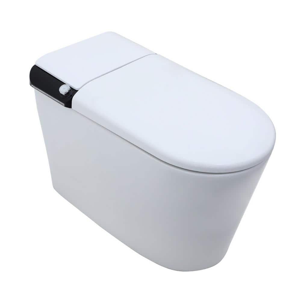 CASAINC CA-MT018U1 Smart Tankless Bidet Toilet,Elongated Heated Seat,Auto Open/Close,Warm Wash/Dryer,Foot Sensor Flush