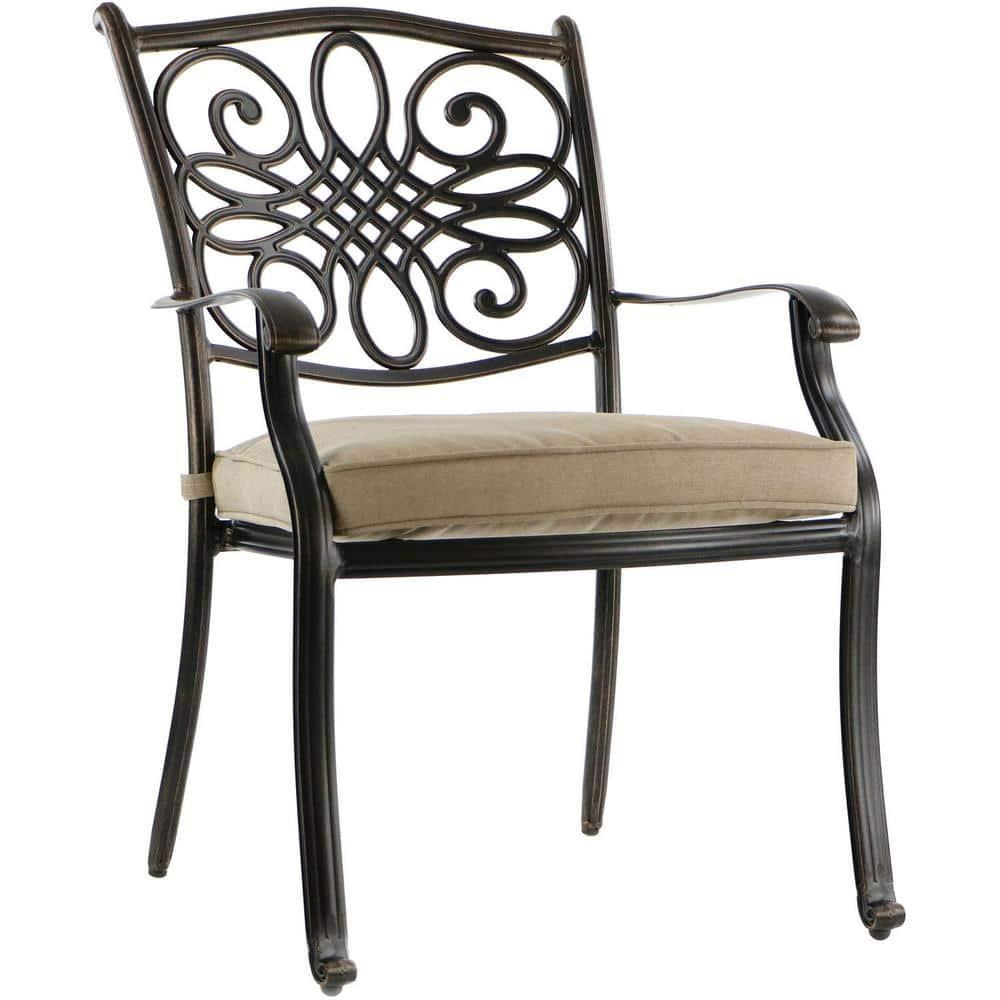 Hanover Traditions 11-Piece Outdoor Patio Dining Set with 60" x 84" Cast-Top Table and 10 Thick Foam Cushioned Chairs with Heavy-Duty Aluminum Frames | TRADDN11PC