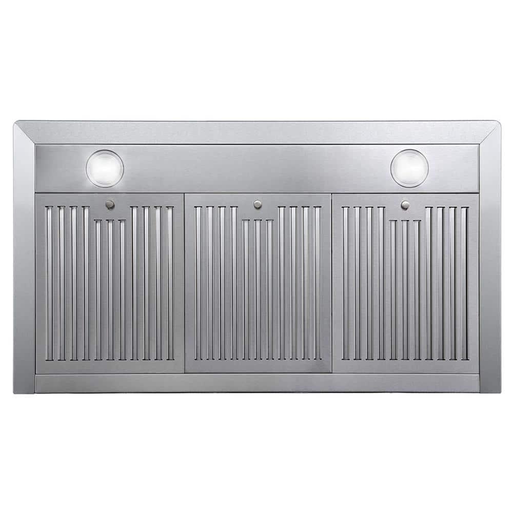 Cosmo 36 in. Ducted Wall Mount Range Hood in Stainless Steel with Touch Controls, LED Lighting and Permanent Filters