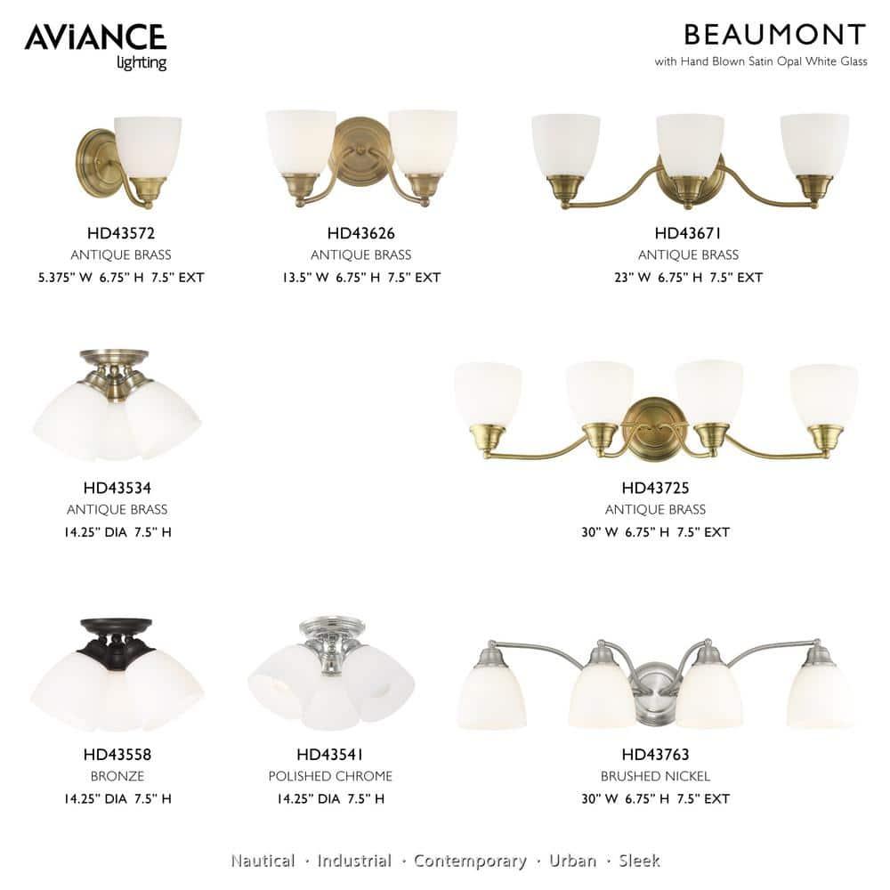 Livex Lighting Somerville 2 - Light Vanity in  Antique Brass