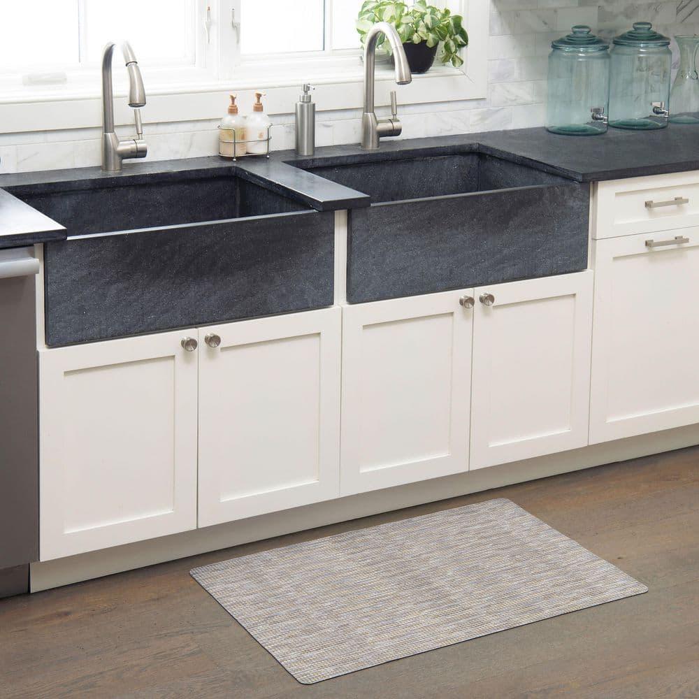 Smooth Step Machine Washable Low Profile Stain Resistant Non-Slip Versatile Utility Kitchen Mat