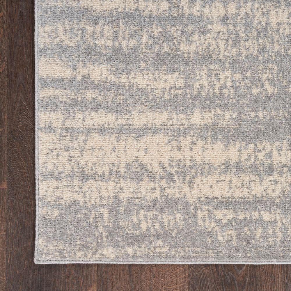 Nourison Essentials 3' x 5' Grey/Beige Modern Indoor/Outdoor Rug