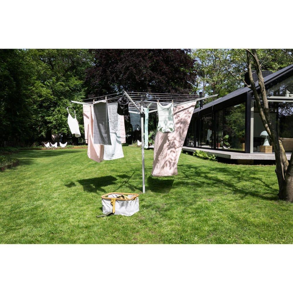 Brabantia Brabantia Lift-O-Matic Outdoor Clothesline (164 Feet), with Metal Ground Spike and Protective Cover
