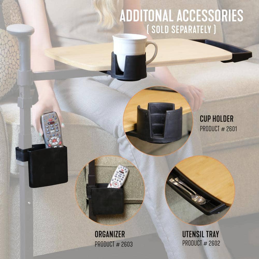Stander Omni Tray, Adjustable Swivel TV Table with Stand Assist Handle