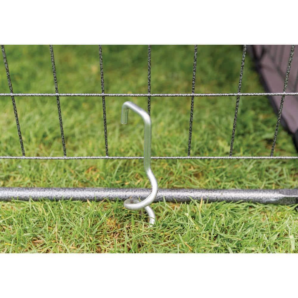 TRIXIE TRIXIE Deluxe Kennel Heavy Duty Steel Ground Stakes, Twist, 3 pc (Set of 3)