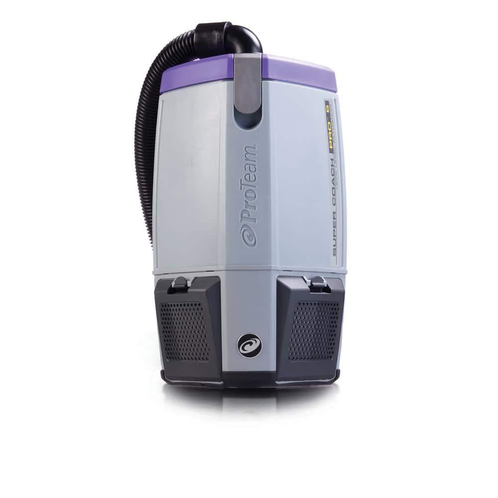 ProTeam Super Coach Pro 6 Backpack Vacuum Gray/Purple (107310)