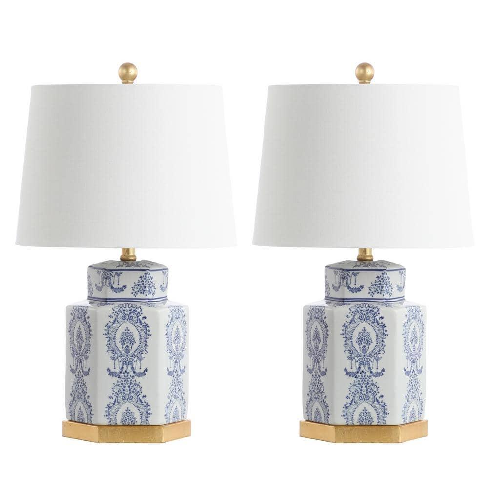 Bloomsbury Market Bodin White Ceramic Table Lamps - Set Of 2 (LED Bulbs Included)