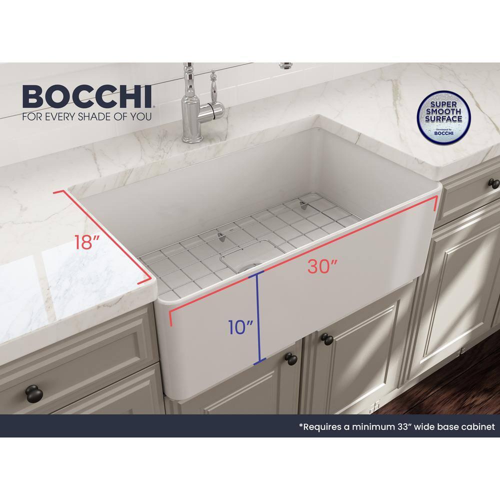 Aderci 30'' L Farmhouse Apron-Front Fireclay Kitchen Sink