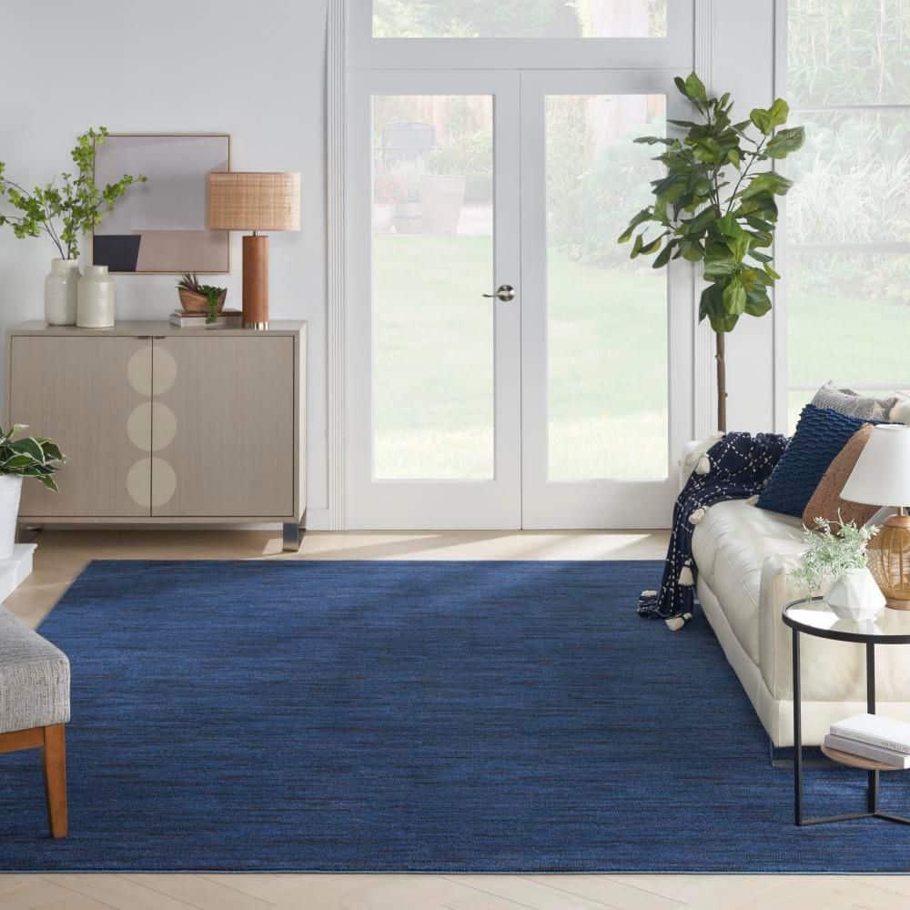 Nourison Nourison Essentials NRE01 Indoor/outdoor Area Rug - Midnight Blue 10' x 14'