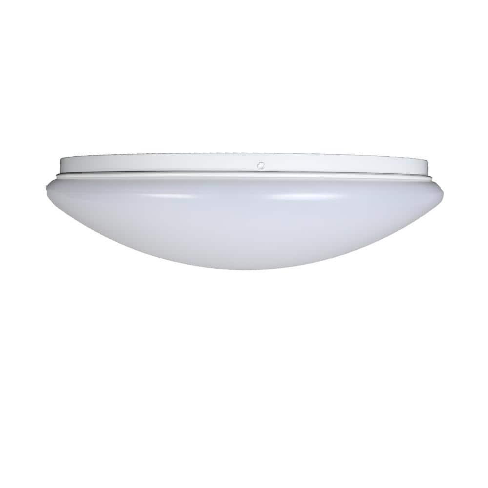 Designers Fountain DF LED Flushmount 1 -Light 14-in White Integrated LED Flush Mount Light