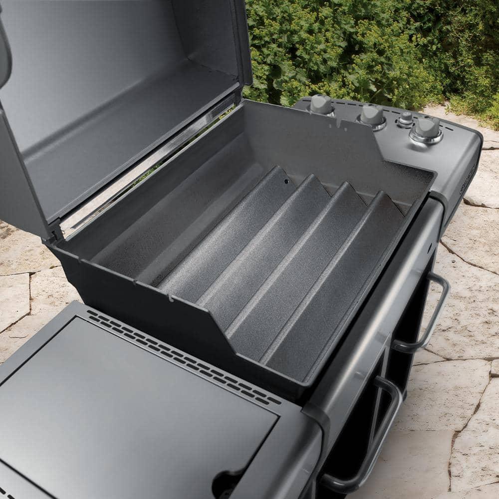 Weber 7539 Porcelain-Enameled Flame Tamer Flavorizer Bars For Genesis Side Mount E-310 & E-320 (2007-2010) Gas Grills - 5-Pieces