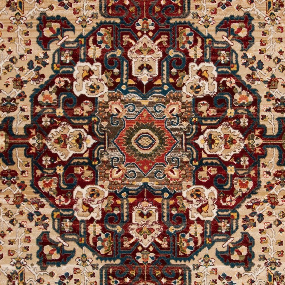 Kashan KSN305 Power Loomed Area Rug - Ivory/Red - 9'x12'6" - Safavieh