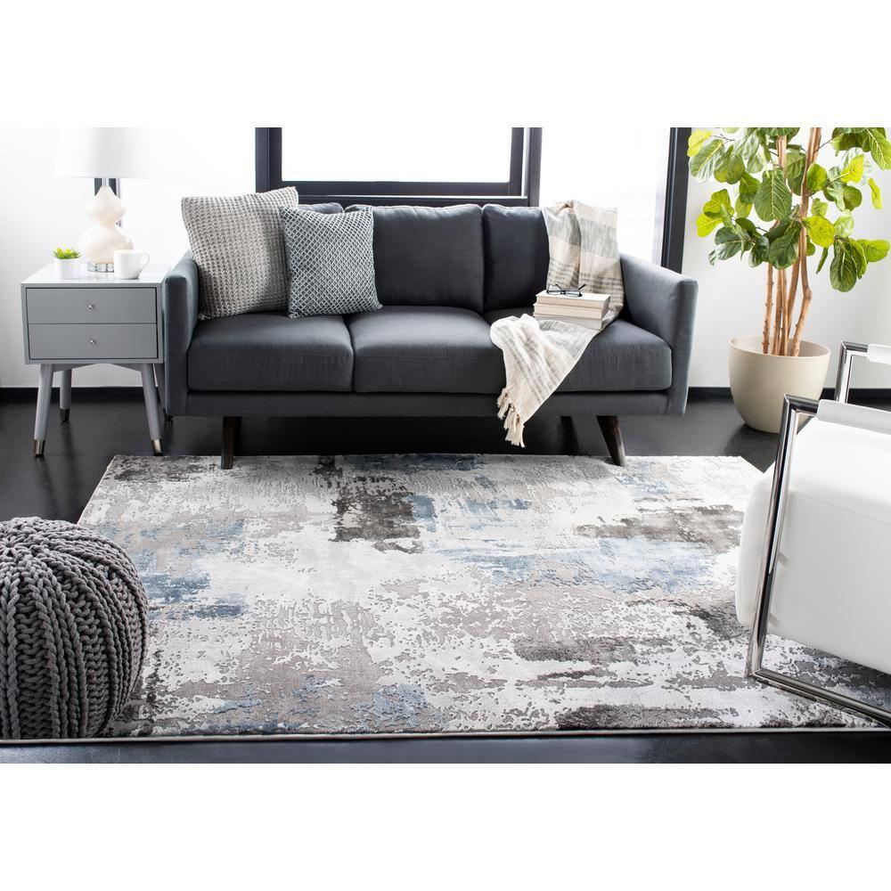 Craft CFT820 Loomed Indoor Area Rug - Grey/Blue - 4'x6' - Safavieh