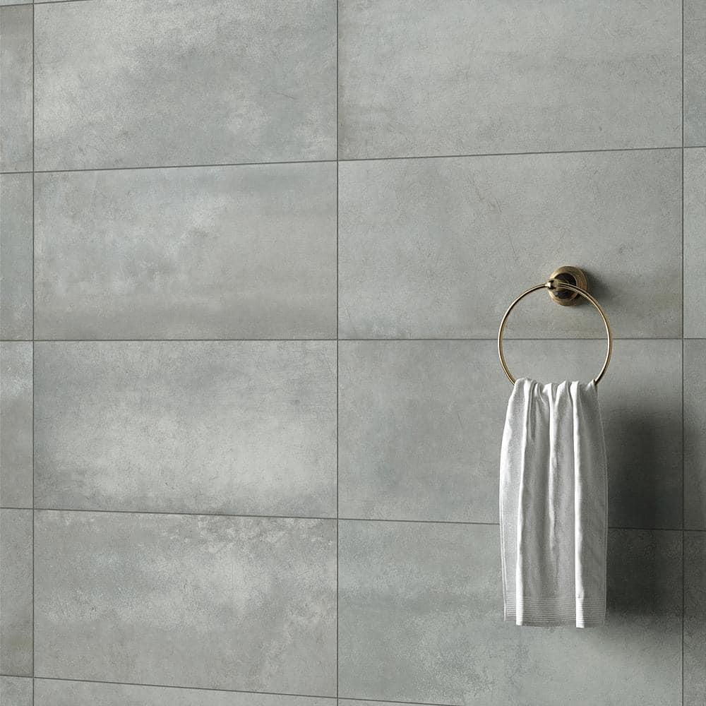 Bond Tile Fuse 12" x 24" Porcelain Metallic Look Wall & Floor Tile (13.56 sq. ft./ box)