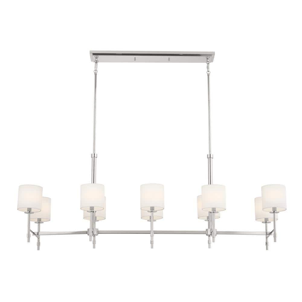 Kichler Lighting Ali 10 - Light Chandelier in  Polished Nickel