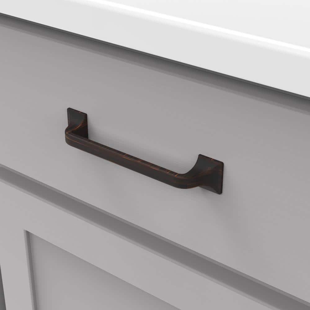 Forge Kitchen Cabinet Handles, Solid Core Drawer Pulls for Cabinet Doors, 5-1/16" (128mm)