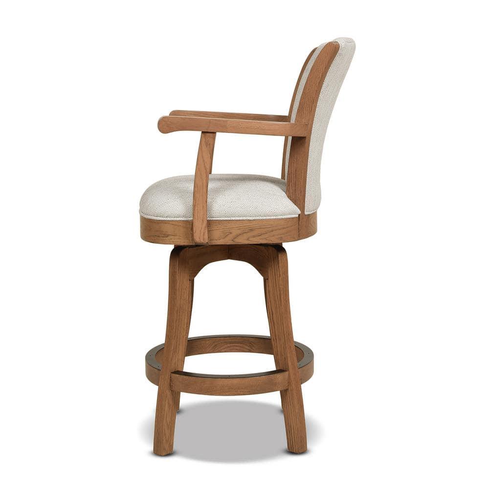 Williams 27 Swivel Counter Height Bar Stool White Pepper