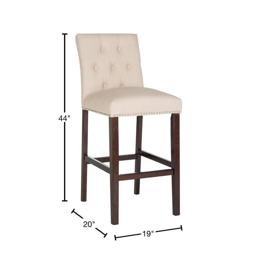 McLoud Upholstered Counter Stool with Solid Wood Frame