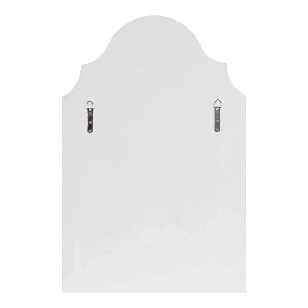 Kate and Laurel Leanna Framed Arch Wall Mirror, 20x30, White