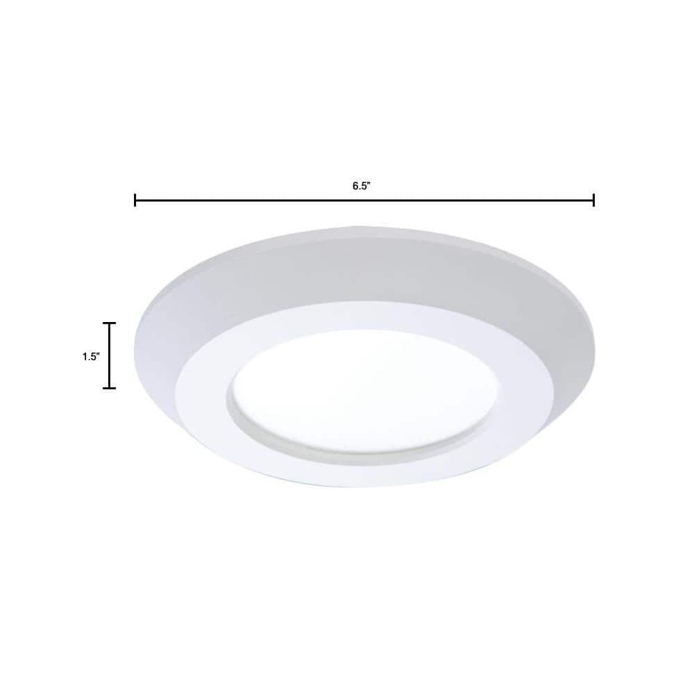 Halo Sld405827jb 1 Light 6" Wide Led Flush Mount Light - White
