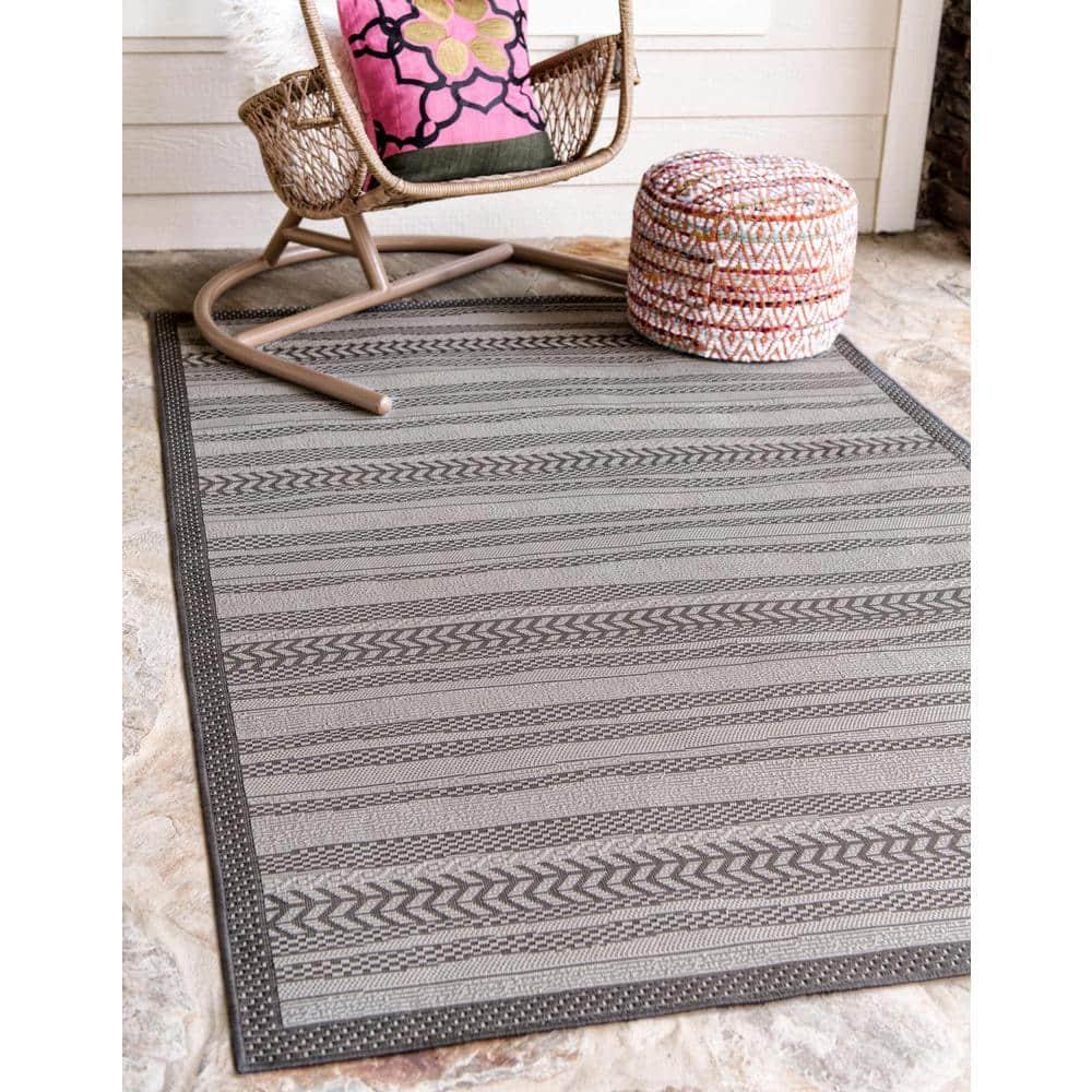 McLellen Striped Indoor / Outdoor Rug