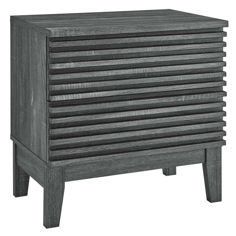 Modway Modway Render Two-Drawer Mid-Century Modern Nightstand