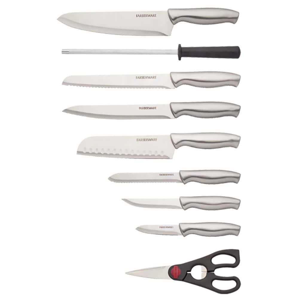 Farberware Farberware 15-Piece High Carbon Stainless Steel Knife Block Set